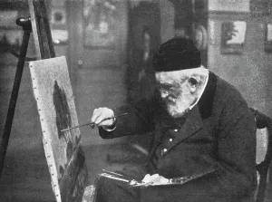 Harpignies Henri Joseph Prints: Le Peintre Henri-Joseph Harpignies, 1916. Creator: Manuel