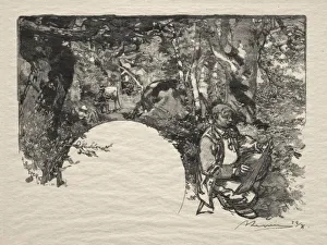 Le Peintres, 1890. Creator: Auguste Louis Lepere (French, 1849-1918)