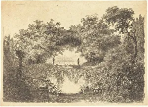 Le Petit Parc, 1763/65. Creator: Jean Claude Richard Saint-Non