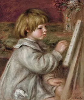 Pierre Auguste 1841 1919 Prints: Le petit peintre (Claude Renoir), 1907. Creator: Renoir, Pierre Auguste (1841-1919)