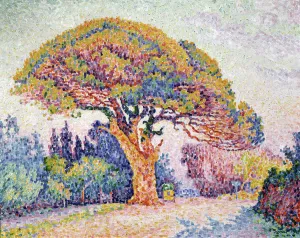 Pointillism Gallery: Le Pin de Bertaud at Saint-Tropez, 1909. Artist: Paul Signac