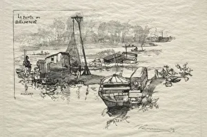 Le Point de Billancourt. Creator: Auguste Louis Lepere (French, 1849-1918)