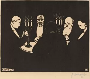 Lix Vallotton Gallery: Le Poker (Poker), 1896. Creator: Félix Vallotton