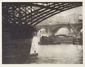 Pasarelle Des Arts Prints: Le pont des arts. From the portfolio: Robert Demachy, c.1890-1914. Creator: Robert Demachy