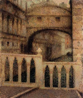 Le Sidaner Prints: Le pont des Soupirs, 1906. Creator: Henri Eugene Le Sidaner