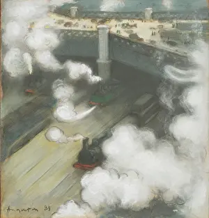 Railroad Prints: Le Pont de l'Europe, 1889. Creator: Anquetin
