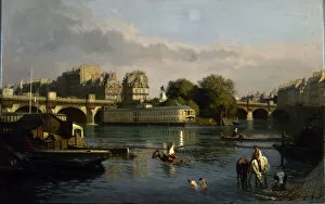 Seine Gallery: Le Pont-Neuf et la pointe de l île de la Cité, 1860