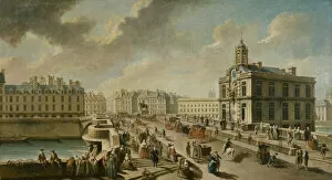Seine Gallery: Le Pont-Neuf et la Pompe de la Samaritaine, vus du quai de la Mégisserie, 1777