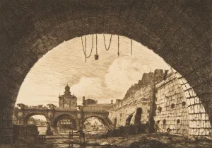 Charles Meryon Gallery: Le Pont-neuf et la Samaritaine de dessous la premiè