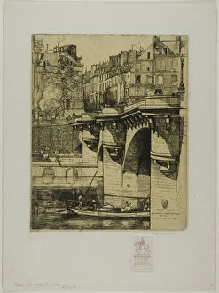 Seine Gallery: Le Pont Neuf, Paris, 1906. Creator: Donald Shaw MacLaughlan