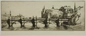 Le Pont Neuf, Paris, 1907. Creator: Donald Shaw MacLaughlan