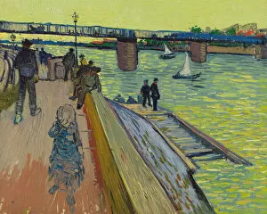 Gogh Collection: Le pont de Trinquetaille, 1888. Creator: Gogh, Vincent, van (1853-1890)