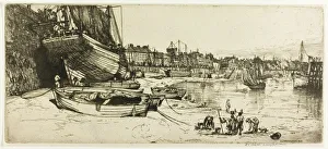 Dockside Prints: Le Port de Boulogne-sur-Mer, 1902. Creator: Donald Shaw MacLaughlan