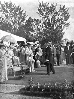 Poincare Raymond Prints: Le President de la Republique en Russie; Au Camp de Kransnoie-Selo