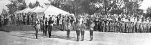 Le President de la Republique en Russie; La Tsaria au camp de Kransnoie-Selo, 1914. Creator: Unknown