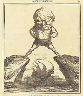 Newsprint Prints: Le Président de Rhodes, 1871. Creator: Honore Daumier