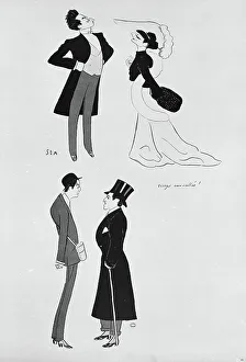 Le Prince Bassaraba de Brancovan, la Comtesse Anna de Noailles, Constant Say, le Comte... 1904. Creator: Sem; (Georges Goursat) (1863-1934)