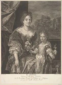 Bunch Of Flowers Prints: Le Printemps, 1760-1831. Creator: Jean Jacques Avril