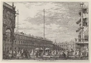 Le Procuratie niove e S. Ziminian V. c. 1735 / 1746. Creator: Canaletto