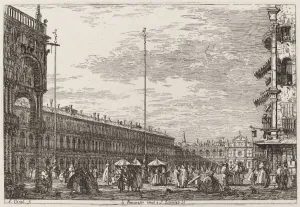 Canal Giovanni Antonio Collection: Le Procuratie niove e S. Ziminian V. [upper right], c. 1735 / 1746. Creator: Canaletto