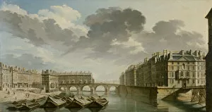 Seine Gallery: Le Quai des Ormes le pont Marie et l île Saint-Louis, 1757