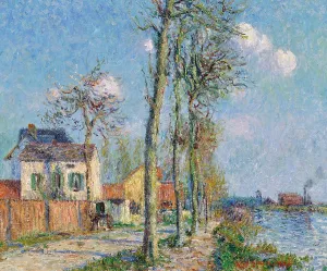 Le quai du Pothuis a Pontoise, 1906. Creator: Loiseau, Gustave (1865-1935)
