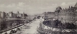 4th Arrondissement Prints: Le quai Pelletier et l'Hôtel de Ville (vue prise du quai de la Grève)