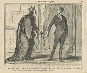 Backstage Prints: Le régisseur, 19th century. Creator: Honore Daumier