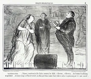 Directing Prints: Le Régisseur. - Voyons, mademoiselle