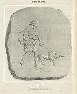 Trompe Loeil Prints: Le retour d'Ulysse, 19th century. Creator: Honore Daumier