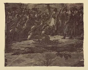 Hero Worship Prints: Le Retour de L Ile d Elbe (The Return from the Isle of Elba) (Furnishing Fabric), Nantes