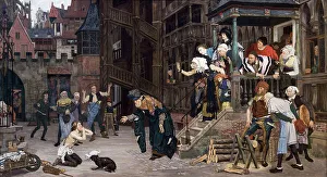 Tissot James Prints: Le retour de l'enfant prodigue, 1862. Creator: James Tissot