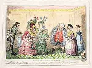 Parents Prints: Le Retour de Paris, or, the Neice presented to her Relatives by her French Governess, 1835