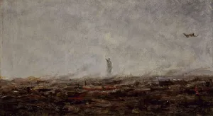 Le Rêve : Paris incendié, septembre 1870, 1870. Creator: Jean-Baptiste-Camille Corot