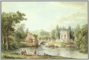 Versailles Prints: Le Rocher et le Belvedere a Versailles, 1786. Creator: Chatelet, Claude-Louis (1753-1795)