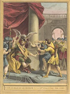 Kite Prints: Le roi, le milan, et le chasseur (The King, the Kite, and the Hunter), published 1759