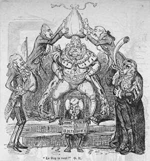 Cruikshank Prints: Le Roy le veut! G. R. c1820. Creator: George Cruikshank