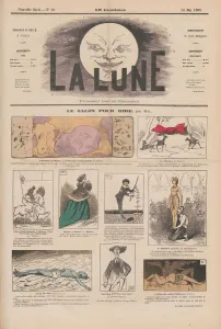Gill Prints: Le salon pour rire, 13 May 1866, La Lune, 2, 1866, No, 10, 1866