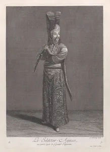 Jean Baptiste Van Mour Prints: Le Seliktar-Agassi, ou porte epee du Grand Seigneur, 1714-15. Creator: Unknown