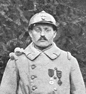 Sergeant Prints: Le sergent Brochier du 230e, 1916. Creator: Unknown