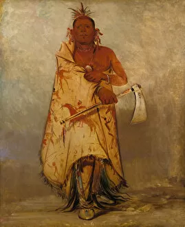 Plains Indian Gallery: Le-sháw-loo-láh-le-hoo, Big Elk, Chief of the Skidi (Wolf) Pawnee, 1832
