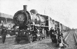 Honouring Prints: Le Soldat Inconnu italien; la locomotive du train qui ramena le corps d'Aquilee a Rome