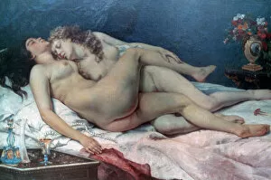 Images Dated 10th October 2006: Le Sommeil, 1866. Artist: Gustave Courbet