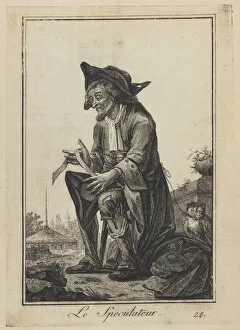 Le Speculateur (The Speculator), 1784. Artist: Goez, Joseph Franz, von (1754-1815)