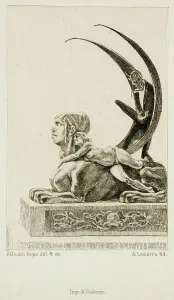 Embrace Prints: Le Sphinx, 1886. Creator: Félicien Rops