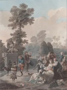 Charles Descourtis Prints: Le Tambourin, 1788-94. Creator: Charles-Melchior Descourtis