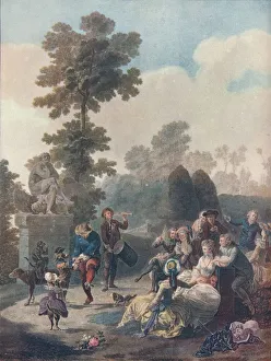 Le Tambourine, c1780. Artist: Charles-Melchior Descourtis
