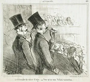 Confectionery Prints: Le triomphe du sucre d'orge, 1855. Creator: Honore Daumier