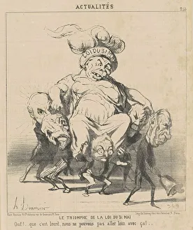 Le triomphe de la loi du 31 Mai, 19th century. Creator: Honore Daumier