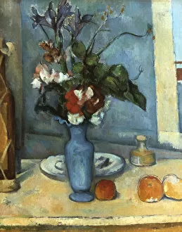 Images Dated 15th November 2005: Le Vase Bleu, 1889-1890. Artist: Paul Cezanne